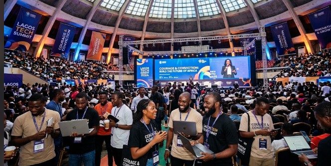 Attendees in a conference