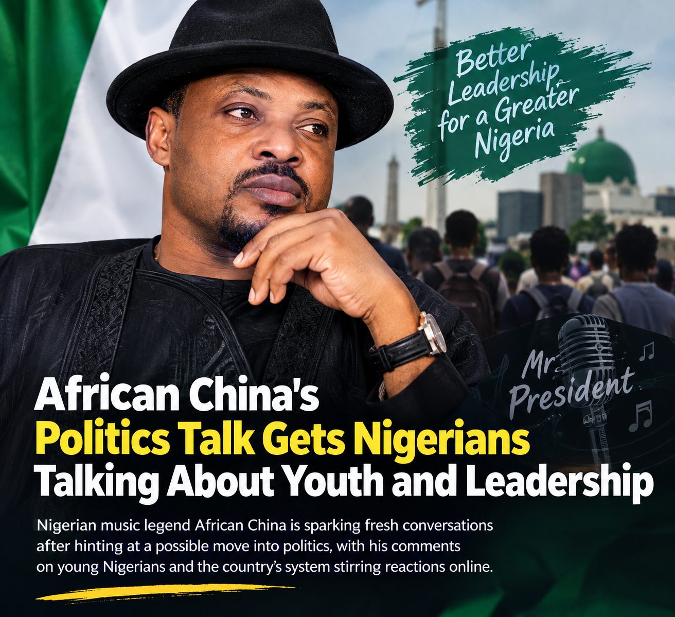 The image of African China sparking political debate over Nigerian youth.